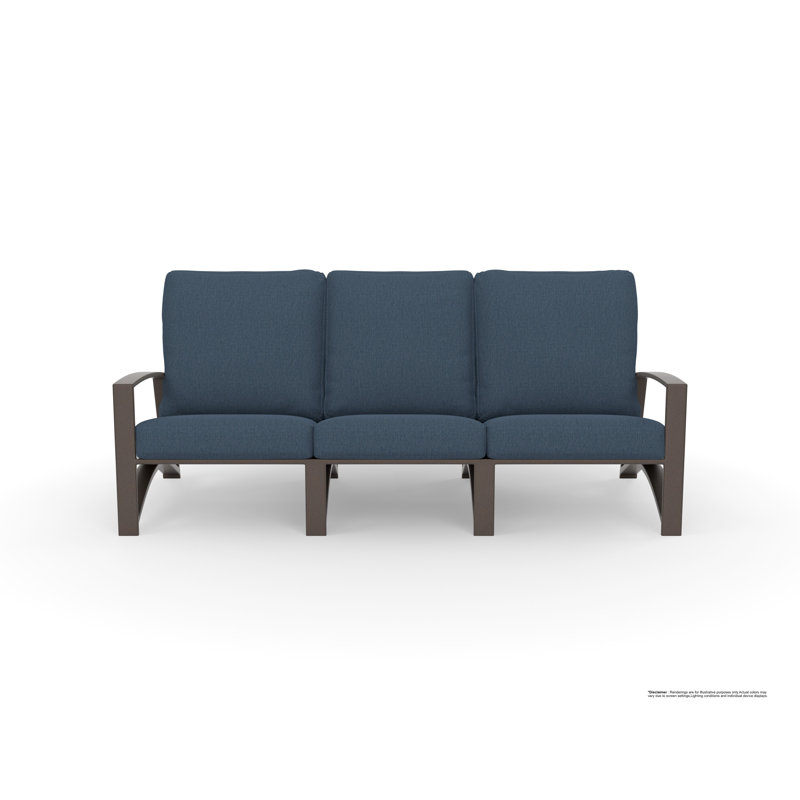 Arc Outdoor 3 - Seat Patio Sofa, Namibia Grey, Copper Creek