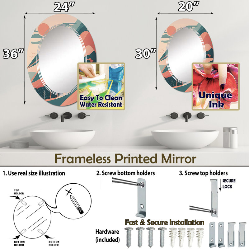 Miroir Ousseini, 30 po x 20 po