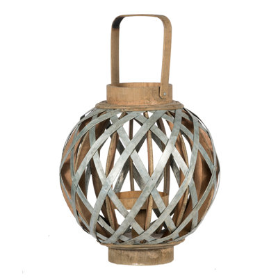 Lanterne décorative avec poignée, lanterne en bois pour intérieur et extérieur, mariage à la maison