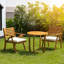 Sauvage Bistro Armchairs Set Of 2 With End Table