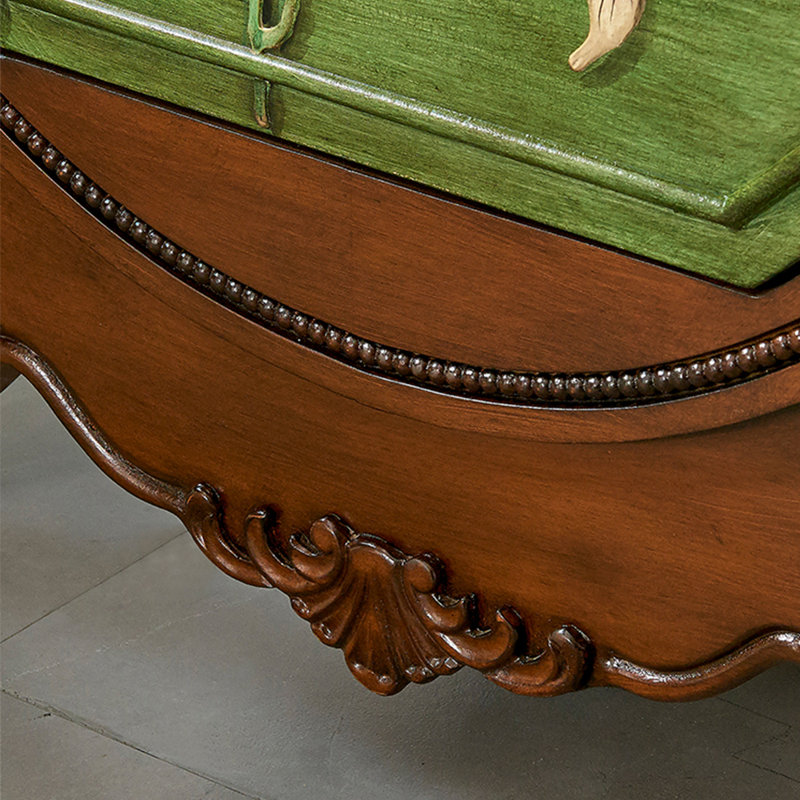 Armoire décorative American, Brun / vert