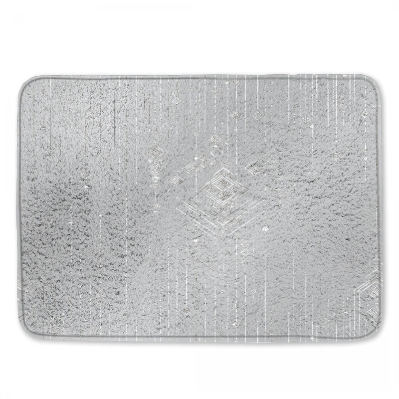 Tapis de bain à motif géométrique Art Deco, 24in W x 17in L