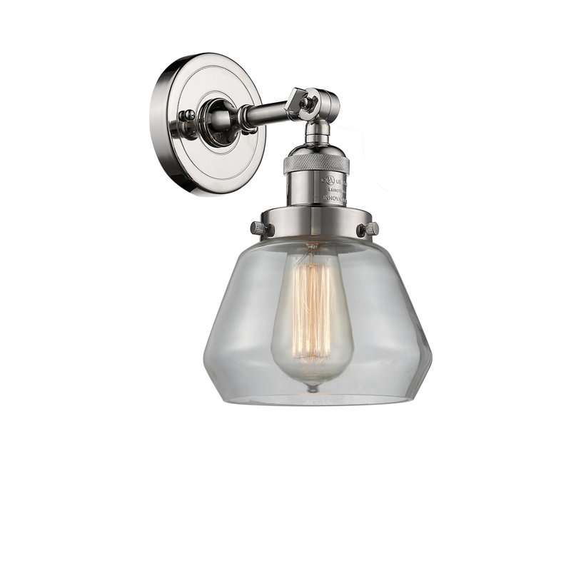 Applique murale pour salle de bain 1 lumière Chill, Ampoule DEL 6 watts Vinage, Transparent, Nickel poli