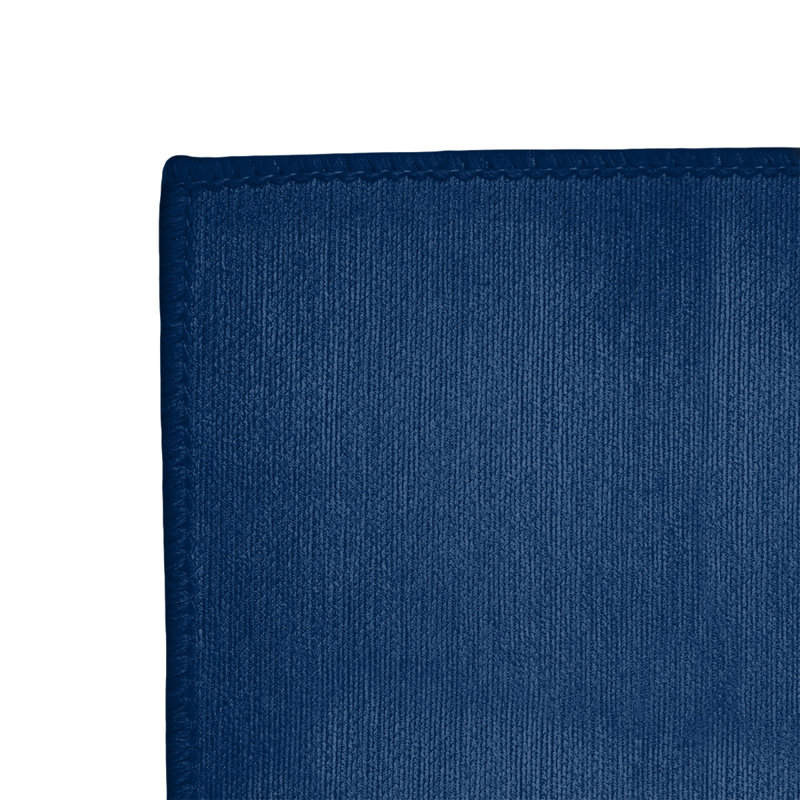 Tapis à rayures bleu marine/doré, Rectangle 9 pi x 12 pi