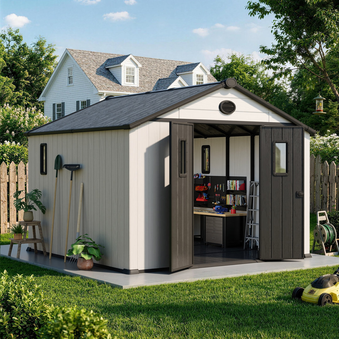 10 ft. W x 10 ft. D Storage Shed