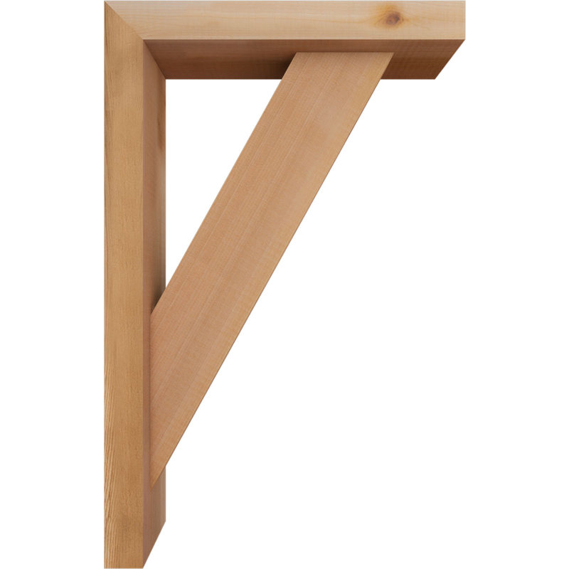 Support traditionnel en bloc de cèdre rouge occidental l 3 1/2 po x P 14 po x H 22 po, 22 x 14