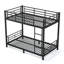 Convertible Metal Bunk Bed for Teens and Adults with Space-Saving Design-133401015