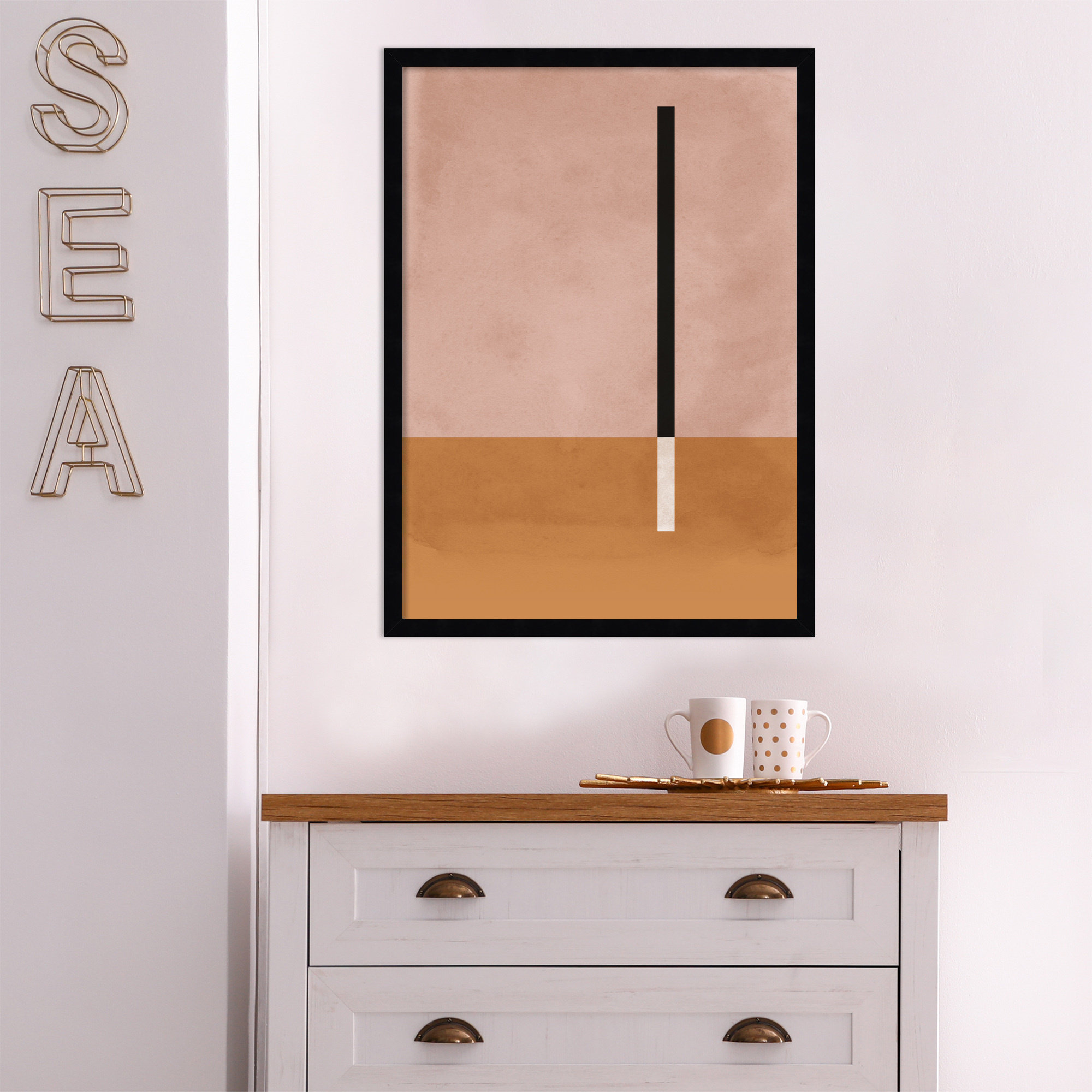 Venice 1 by Alexander Ginzburg, Black, 26.25" H x 19.25" W x 0.88" D