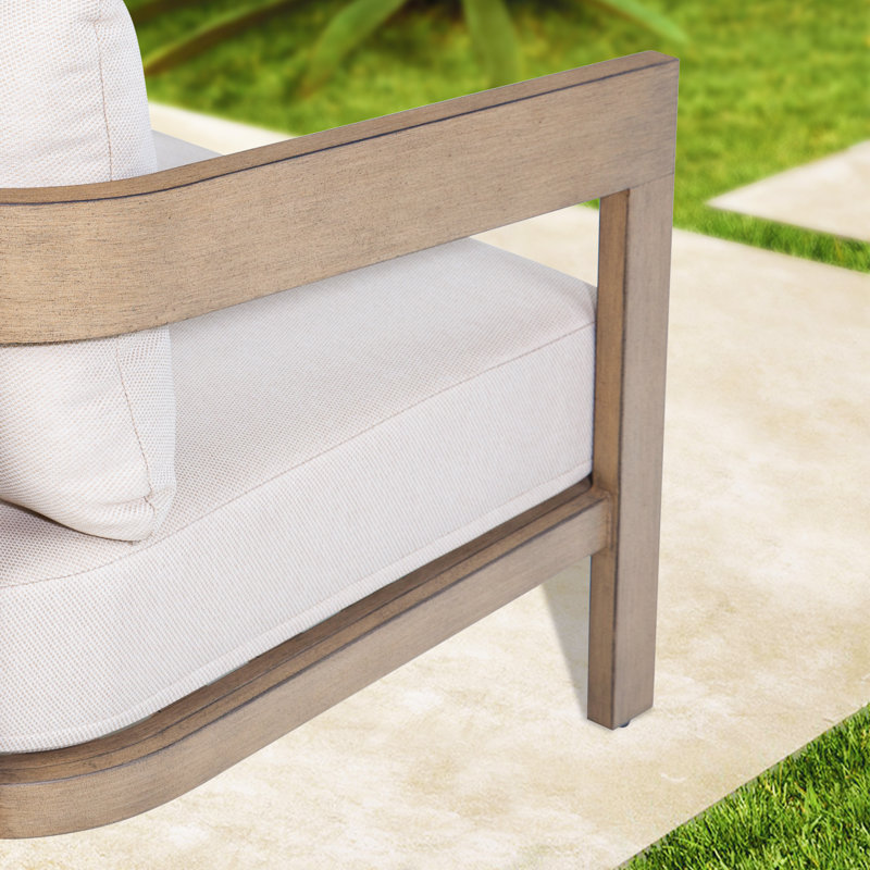Fauteuils club avec coussins et repose-pieds Harmonti