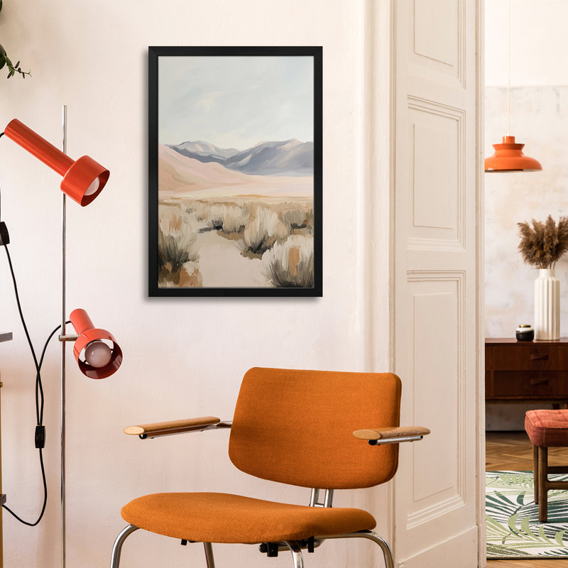 Paysage désertique II - reproduction d'art murale - affiche de galerie, H 24 po x l 16 po