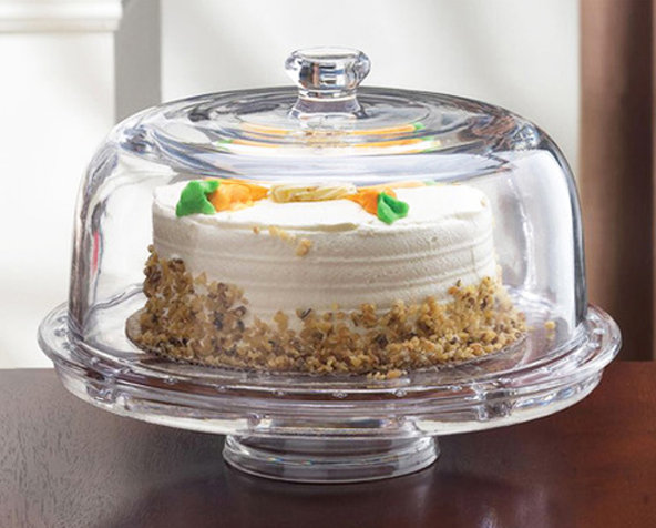 Multi-functional Acrylic Cake Stand with Single Tier