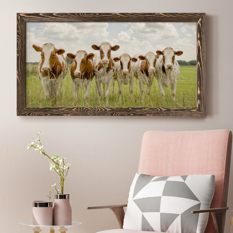 The F-Side - Peinture sur toile encadrée, Noyer