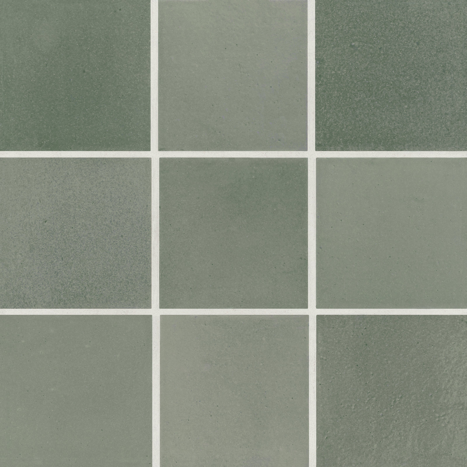 Celine 4" x 4" Porcelain Tile, Concrete Look, Sage, Matte