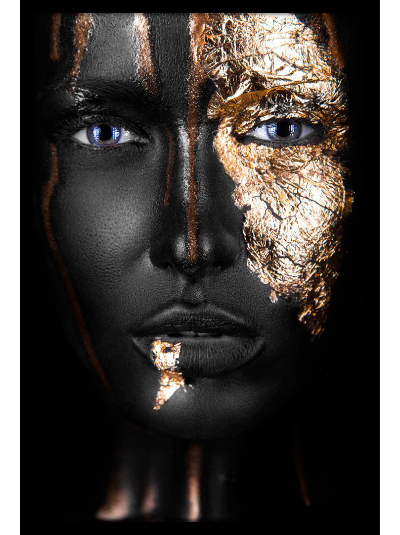 Gerahmtes Poster Noir Gold