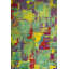 Tapis décoratif abstrait mauve/jaune/vert Enya-30911590