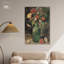 Art floral sur toile verte-105309245-105309258