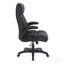 Fauteuil de direction à dossier moyen avec accoudoirs rabattables, noir