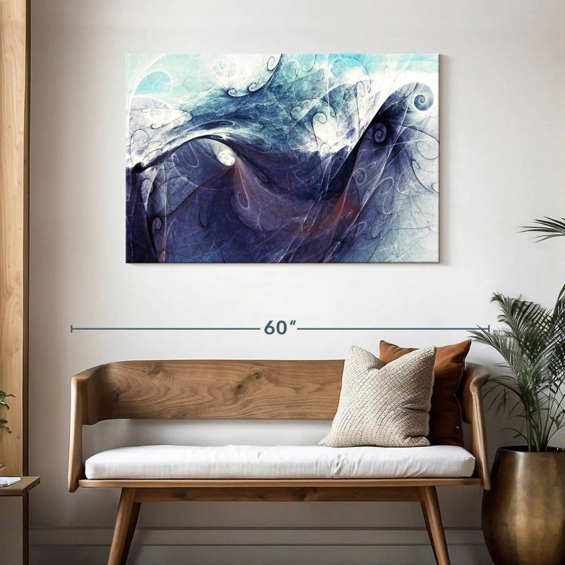 Abstrait dynamique Avery Abyss, H 30 po x l 45 po