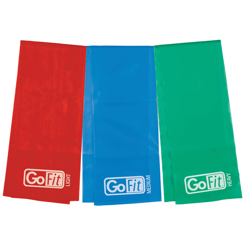 Ensemble de bande plate Gofit®, Rouge / Bleu / Vert