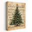 Classic Christmas Carol Classic Elegant Realistic Christmas Tree Winter Wall Art Print 1 Piece Wrapped Canvas Wall Art-310476925