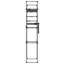 Atara Washing Machine Shelf Aluminum