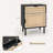 Rattan Nightstand Set Of 2 Mid Century Modern End Table With Drawer & Cabinet