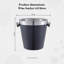 Buckingham Wine Bottle Double Wall Stainless Steel Insulated Champagne Bucket Black Finish 22.5 Cm 4.8 Litre