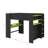 Full Size Wood Bunk Bed With Desk,Wardrobe,Ample Storage Space And RGB Light-2110495465