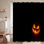 Rideau de douche d'Halloween citrouille avec 12 crochets