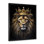 Majestic lion royal avec couronne d'or I - impressions sur toile de lion