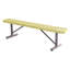 Banc orange perforé de 1,83 m (6 pi), sans dossier, portable-608215633-608215638