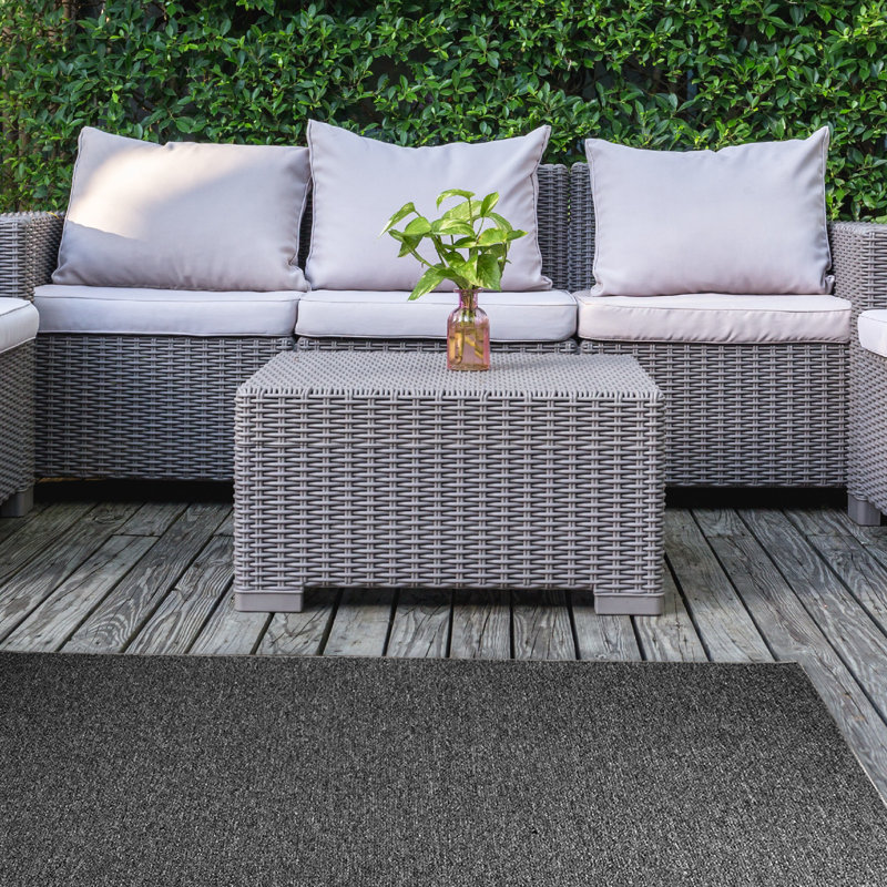 Gris moderne intérieur / extérieur, Tapis de couloir 4 pi x 22 pi