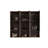 CC1014S110.309 Black & Walnut Bathroom Floating Side Cabinet, Wall-Mounted Storage Cabinet For Small Space, KD