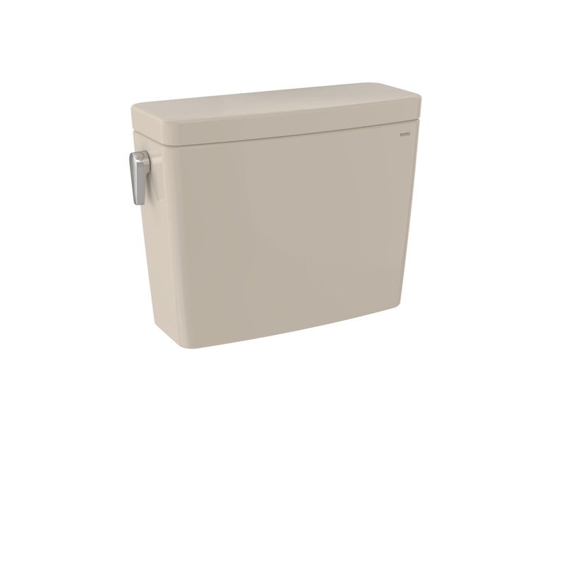 Drake® 1.28 GPF (Water Efficient) Elongated Two-Piece Toilet (Seat Not Included), Left-Hand, Bone, Dual