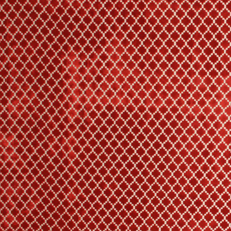Suite Pique Trellis Fabric, Red