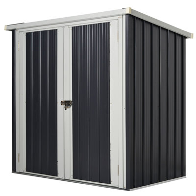 5 ft. W x 3 ft. D Metal Vertical Storage Shed