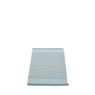 Tapis bleu tourterelle / brouillard bleu / pierre métallique 2 x 2,75 pi