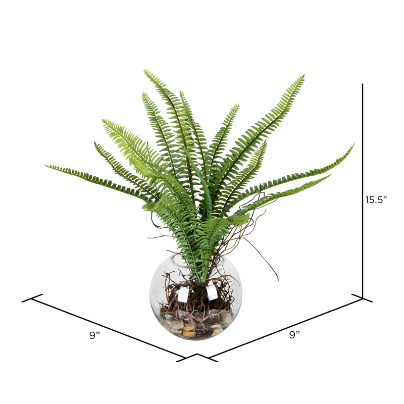 Fougère artificielle en pot