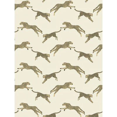 Leaping Cheetah Fabric