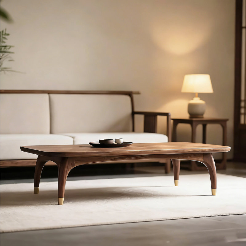 Nouvelle table basse en bois de style chinois., H 17,7 po x L 47,2 po x l 23,6 po