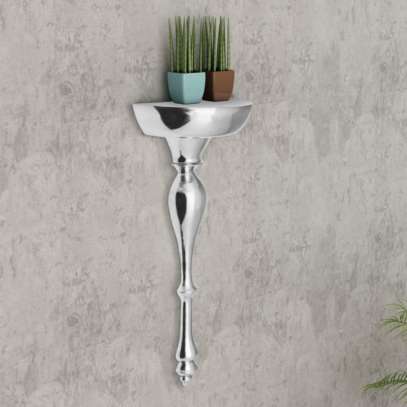 Straight Aluminum Floating Shelf, 31.88" H x 13.8" W x 6.7" D