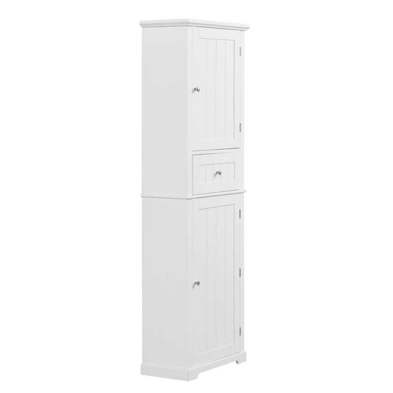 Grande armoire de rangement pour salle de bain, H 67,7 po x l 22 po x P 11 po, Blanc