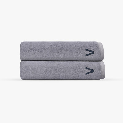 Monogrammed Cloer 2 pcs Turkish Bath Towels Set