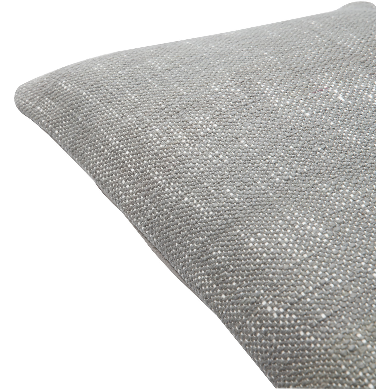 Bertha Pillow Cover, Down, 22" x 22", Medium Gray/Cream