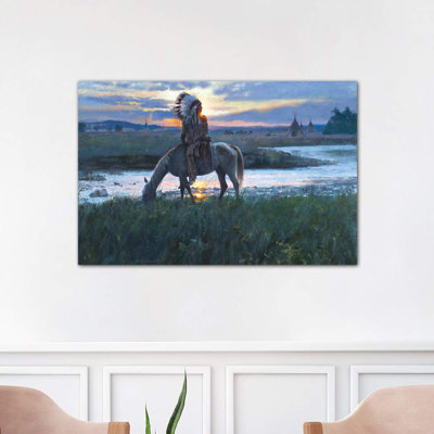 Summer Camp Sunrise by David Edward Kucera - Wrapped Canvas Painting