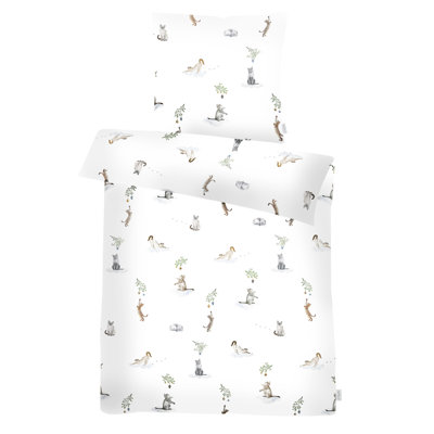 Apelt Decorate your night Cotton Animal Print Duvet Cover with Pillow Shams
