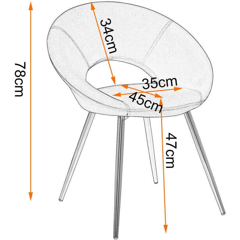 Catoosa Upholstered Dining Chair, Light Grey