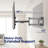 VIVO TV Mount for 37" to 85" Screen, Fully Articulating VESA Mount