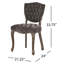 Chaise Parsons rembourrée et capitonnée Richard-638570395