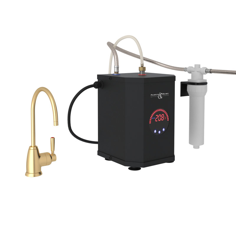 Holborn Hot Water Dispensers, Satin English Gold